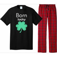 Born Lucky Shamrock Pajama Set