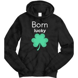 Born Lucky Shamrock Tie Dye Hoodie