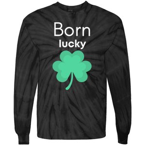 Born Lucky Shamrock Tie-Dye Long Sleeve Shirt