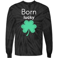 Born Lucky Shamrock Tie-Dye Long Sleeve Shirt