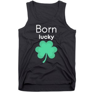 Born Lucky Shamrock Tank Top