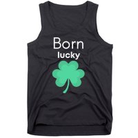 Born Lucky Shamrock Tank Top