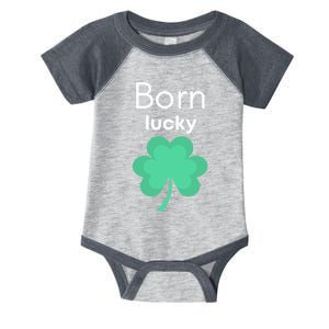 Born Lucky Shamrock Infant Baby Jersey Bodysuit