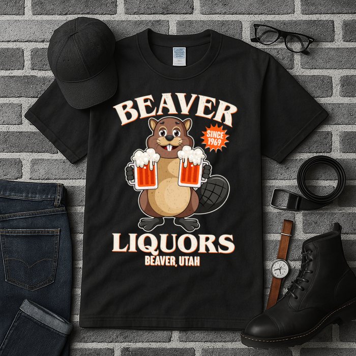 Beaver Liquors Since 1969 Beaver Utah Tall T-Shirt