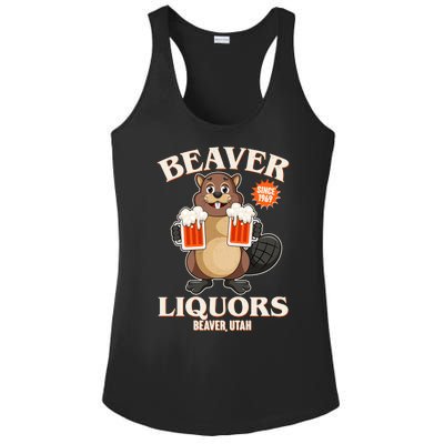 Beaver Liquors Since 1969 Beaver Utah Ladies PosiCharge Competitor Racerback Tank