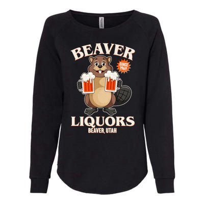 Beaver Liquors Since 1969 Beaver Utah Womens California Wash Sweatshirt