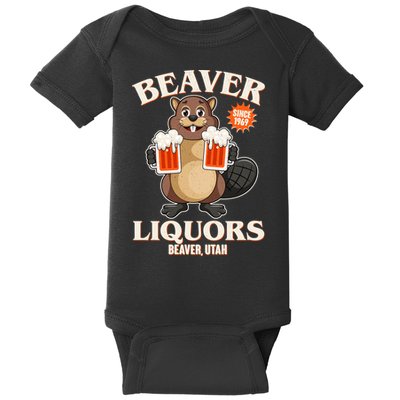 Beaver Liquors Since 1969 Beaver Utah Baby Bodysuit