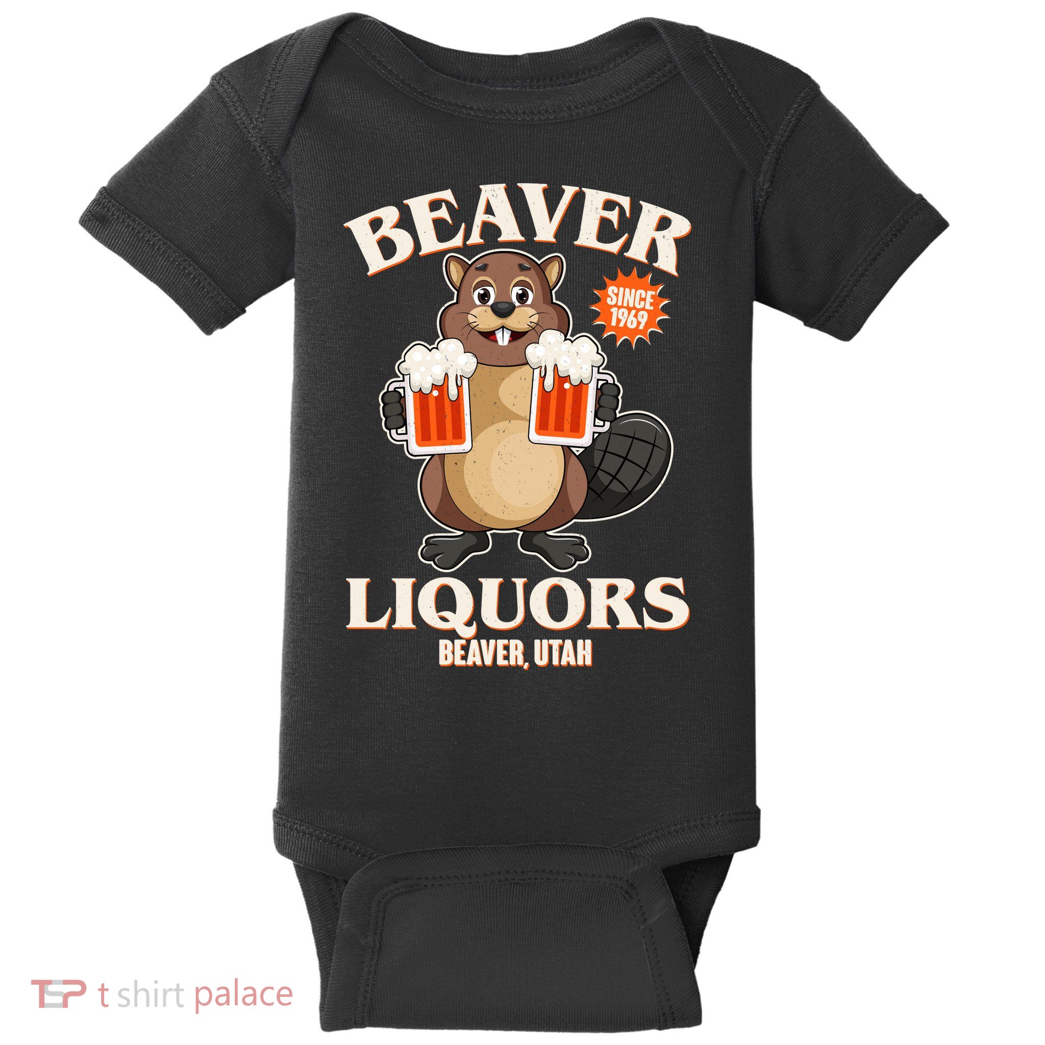 Beaver Liquors Since 1969 Beaver Utah Baby Bodysuit