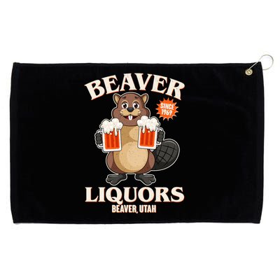 Beaver Liquors Since 1969 Beaver Utah Grommeted Golf Towel