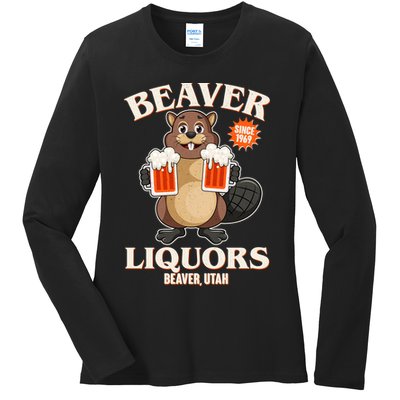 Beaver Liquors Since 1969 Beaver Utah Ladies Long Sleeve Shirt