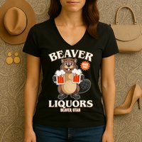 Beaver Liquors Since 1969 Beaver Utah Women's V-Neck T-Shirt