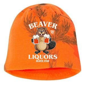 Beaver Liquors Since 1969 Beaver Utah Kati - Camo Knit Beanie