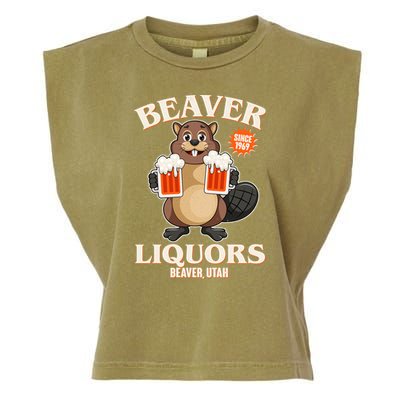 Beaver Liquors Since 1969 Beaver Utah Garment-Dyed Women's Muscle Tee