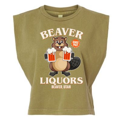 Beaver Liquors Since 1969 Beaver Utah Garment-Dyed Women's Muscle Tee