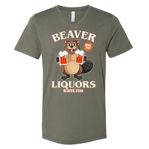 Beaver Liquors Since 1969 Beaver Utah V-Neck T-Shirt