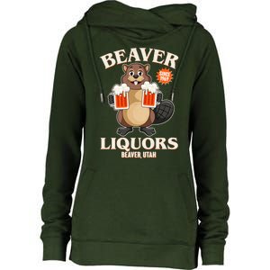 Beaver Liquors Since 1969 Beaver Utah Womens Funnel Neck Pullover Hood