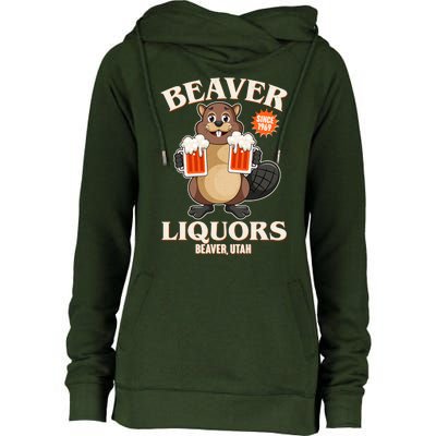 Beaver Liquors Since 1969 Beaver Utah Womens Funnel Neck Pullover Hood