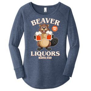 Beaver Liquors Since 1969 Beaver Utah Women's Perfect Tri Tunic Long Sleeve Shirt