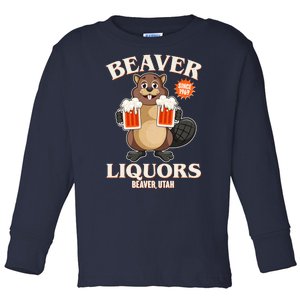 Beaver Liquors Since 1969 Beaver Utah Toddler Long Sleeve Shirt