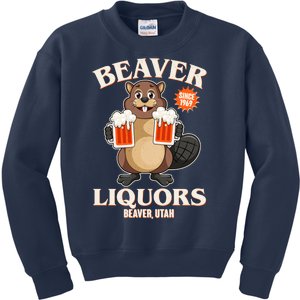 Beaver Liquors Since 1969 Beaver Utah Kids Sweatshirt