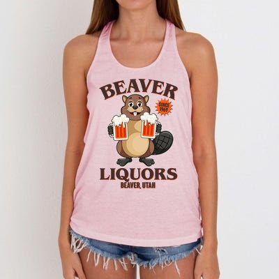 Beaver Liquors Since 1969 Beaver Utah Women's Knotted Racerback Tank