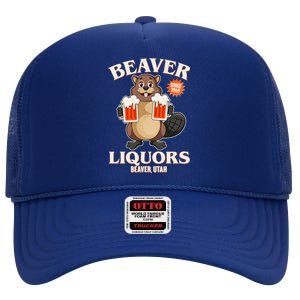 Beaver Liquors Since 1969 Beaver Utah High Crown Mesh Back Trucker Hat