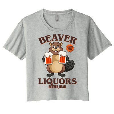 Beaver Liquors Since 1969 Beaver Utah Women's Crop Top Tee