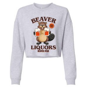 Beaver Liquors Since 1969 Beaver Utah Cropped Pullover Crew