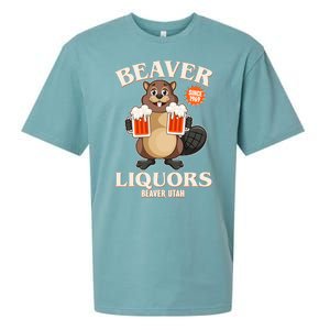 Beaver Liquors Since 1969 Beaver Utah Sueded Cloud Jersey T-Shirt