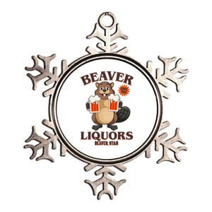 Beaver Liquors Since 1969 Beaver Utah Metallic Star Ornament