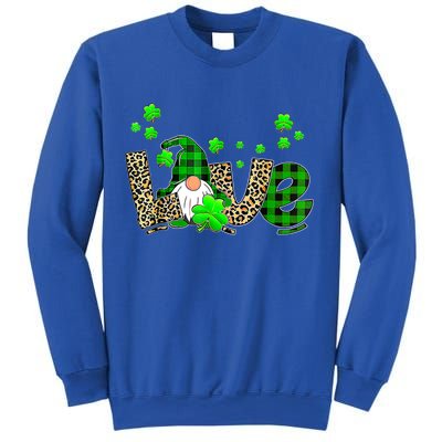 Bleached Love St Patricks Day Gnomes Shamrock Gift Sweatshirt