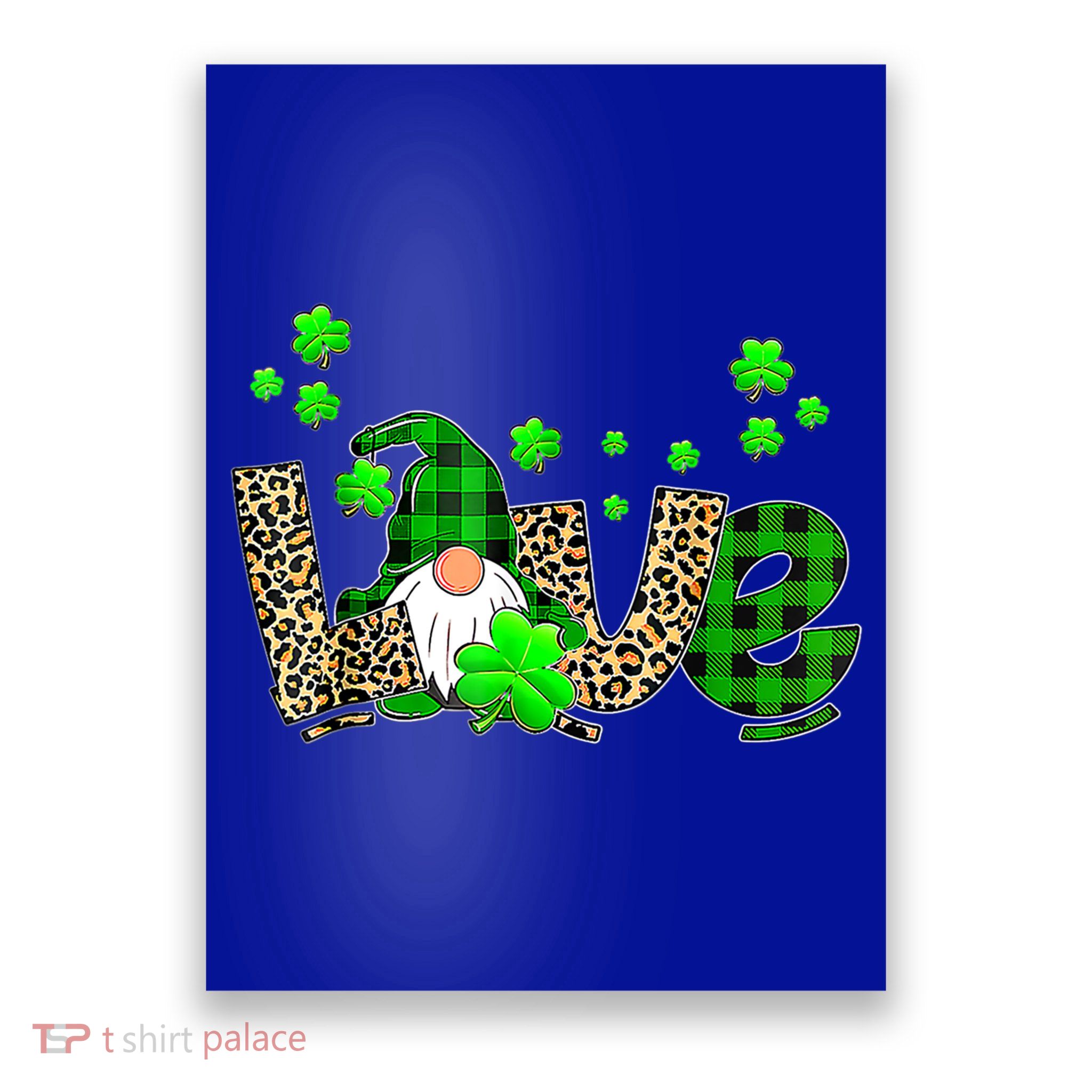 Bleached Love St Patricks Day Gnomes Shamrock Gift Poster