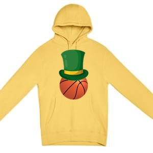 Basketball Leprechaun St Patrick's Day Sport Funny Gift Premium Pullover Hoodie