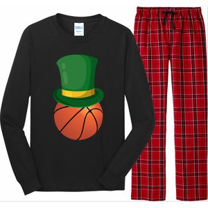 Basketball Leprechaun St Patrick's Day Sport Funny Gift Long Sleeve Pajama Set