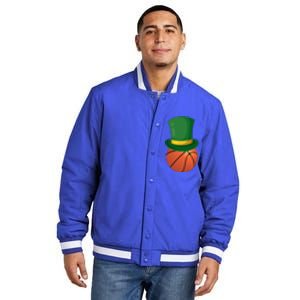 Basketball Leprechaun St Patrick's Day Sport Funny Gift Insulated Varsity Jacket