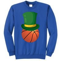 Basketball Leprechaun St Patrick's Day Sport Funny Gift Tall Sweatshirt