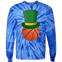 Basketball Leprechaun St Patrick's Day Sport Funny Gift Tie-Dye Long Sleeve Shirt