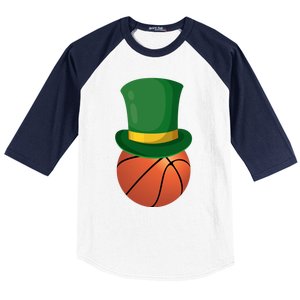 Basketball Leprechaun St Patrick's Day Sport Funny Gift Baseball Sleeve Shirt