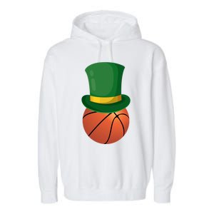 Basketball Leprechaun St Patrick's Day Sport Funny Gift Garment-Dyed Fleece Hoodie