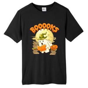 Books Lover Spooky Ghost Reading Book Halloween Costume Funny Gift Tall Fusion ChromaSoft Performance T-Shirt