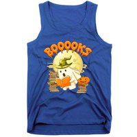 Books Lover Spooky Ghost Reading Book Halloween Costume Funny Gift Tank Top