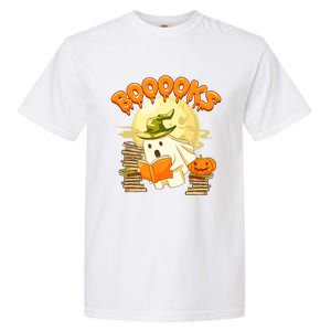 Books Lover Spooky Ghost Reading Book Halloween Costume Funny Gift Garment-Dyed Heavyweight T-Shirt