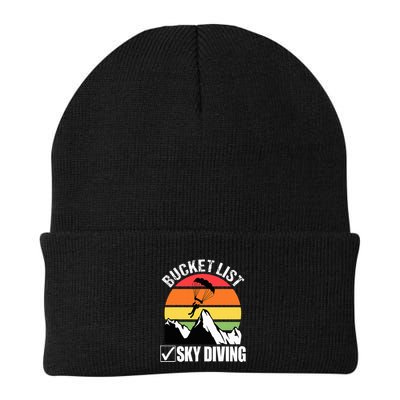 Bucket List Sky Diving Vintage Skydiver Skydiving Parachute Beanie