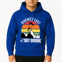 Bucket List Sky Diving Vintage Skydiver Skydiving Parachute Hoodie