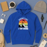 Bucket List Sky Diving Vintage Skydiver Skydiving Parachute Hoodie