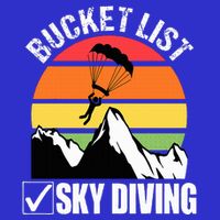 Bucket List Sky Diving Vintage Skydiver Skydiving Parachute Hoodie
