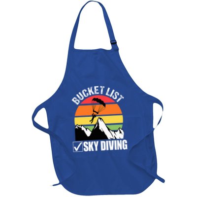 Bucket List Sky Diving Vintage Skydiver Skydiving Parachute Apron