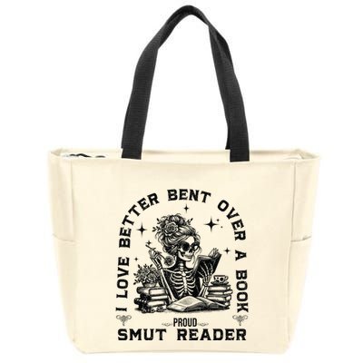 Book Lover Spread Those Pages Zip Tote Bag