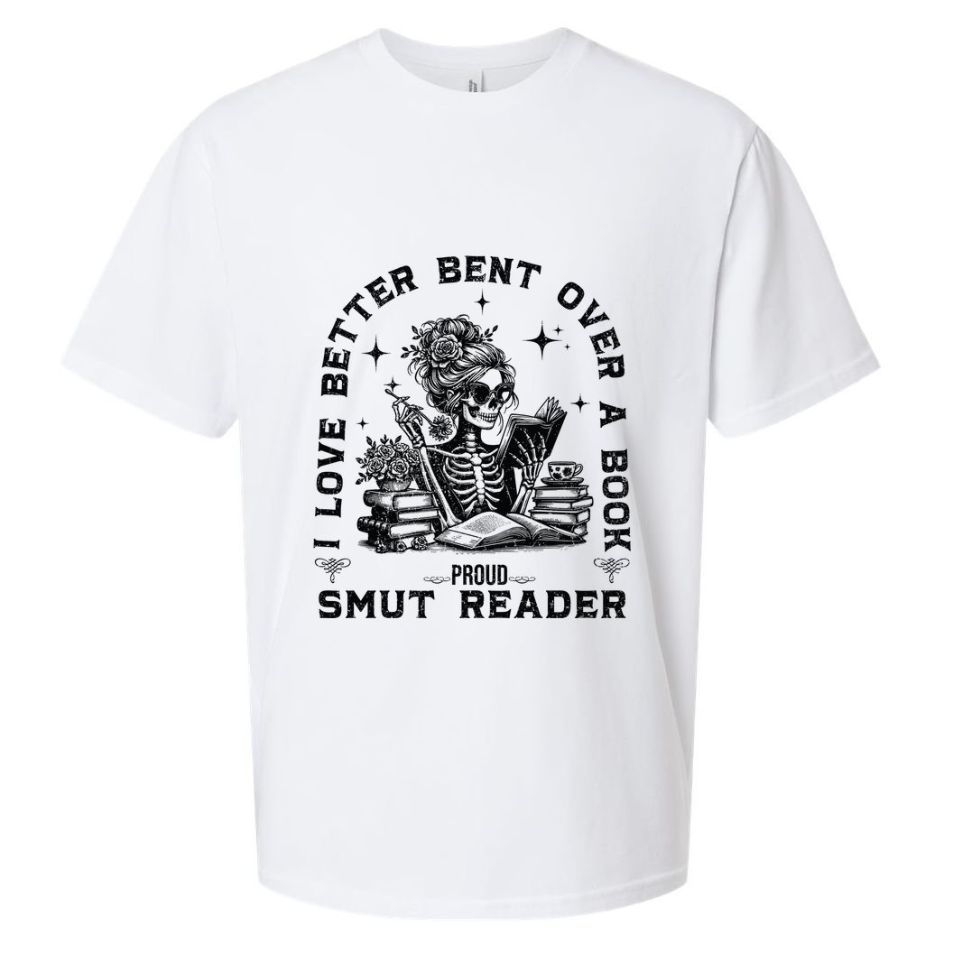 Book Lover Spread Those Pages Sueded Cloud Jersey T-Shirt