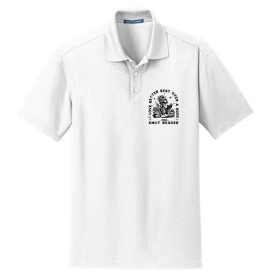 Book Lover Spread Those Pages Dry Zone Grid Polo